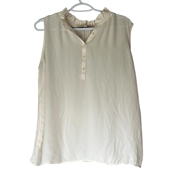 Loft Cream Tank Top Size Large - Picture 1 of 11